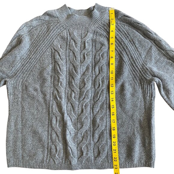 Banana Republic Italian Wool Cable Knit Sweater Sz L Fisherman Old Money Preppy - Picture 14 of 15